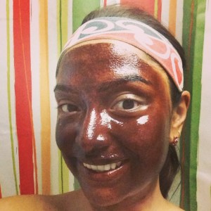 Chocolate face mask