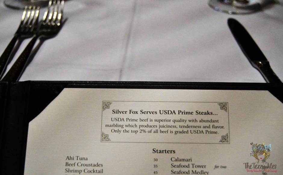 silver fox menu