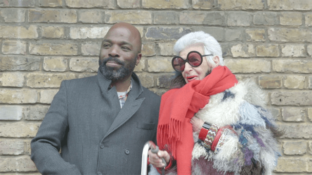 Iris with fashion maestro Duro Olowu.