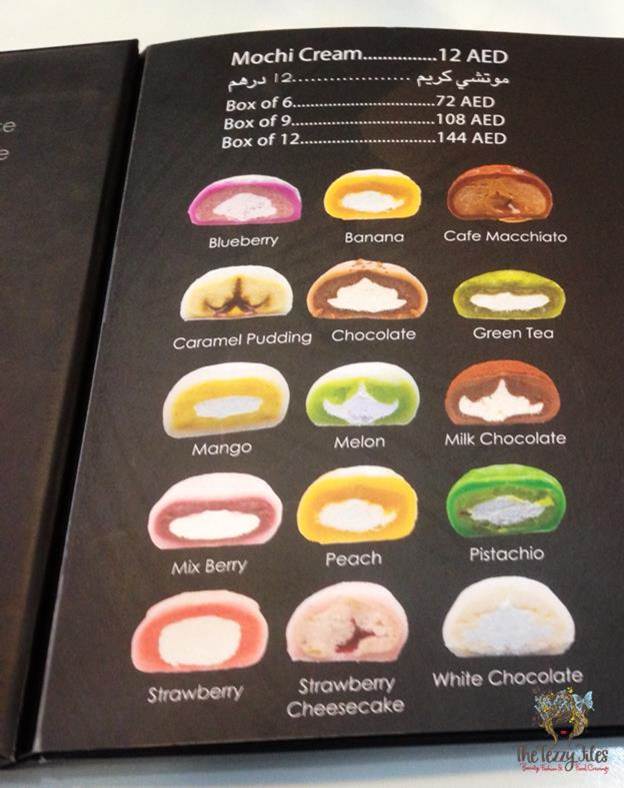 mochi menu edo cafe