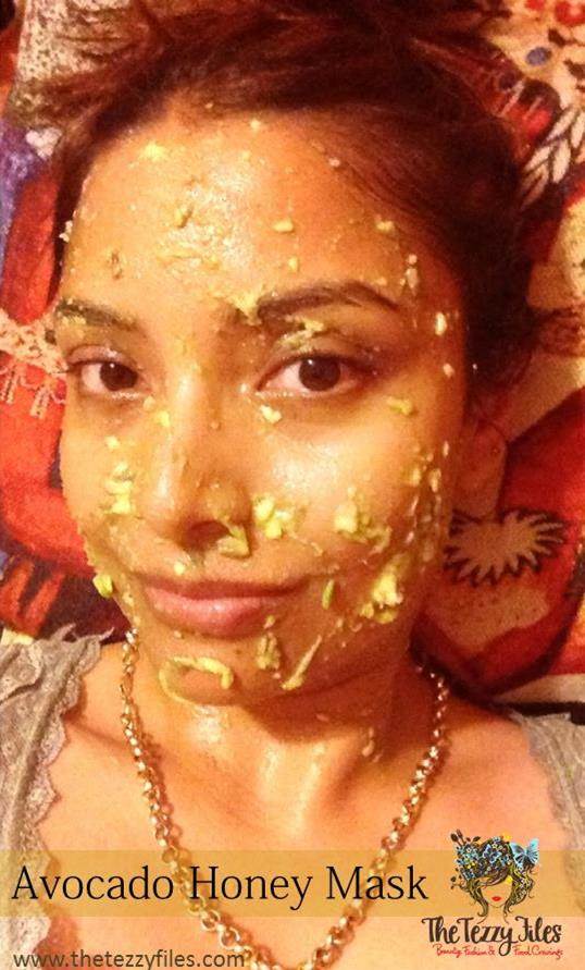 avocado honey mask face