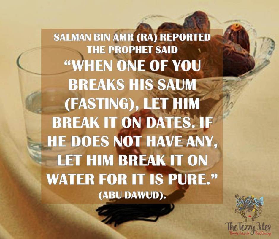 dates hadith breaking fast ramadan