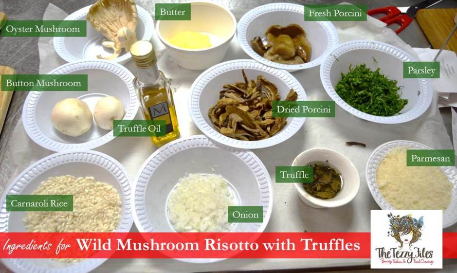 italian recipe risotto wild mushroom truffles chef