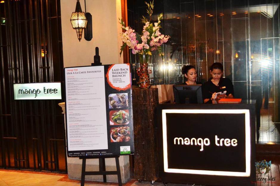 mango tree thai restaurant dubai review reception
