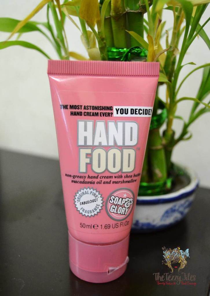 soap & glory hand food review