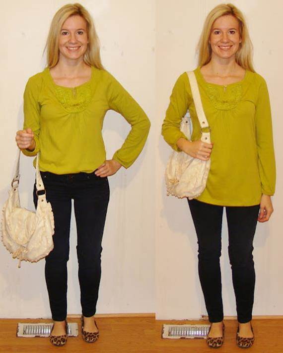 Tucking in the top exposes more leg, and makes the model appear taller and leaner. (Image taken from Google).