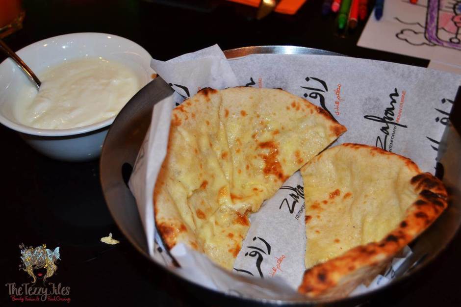 zafran kids menu dubai cheese naan