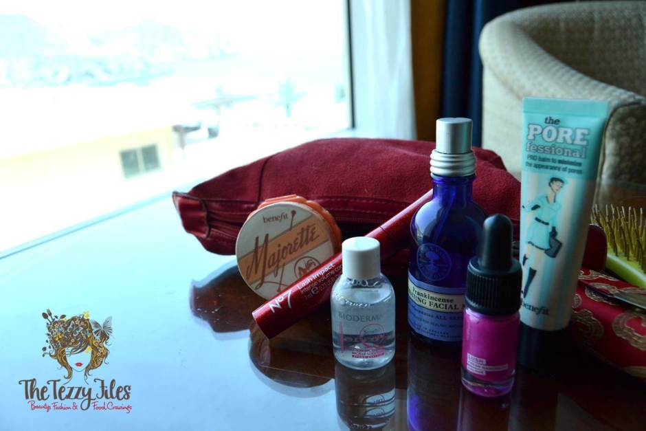 beauty essentials for a weekend away