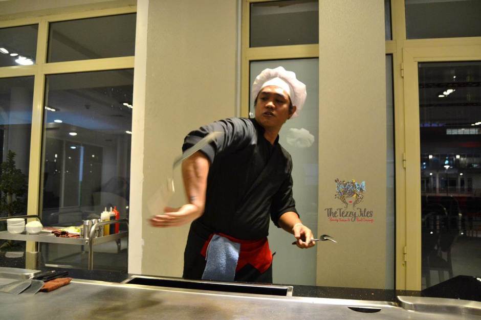 the hub 7 chef dari juggle teppanyaki dubai review