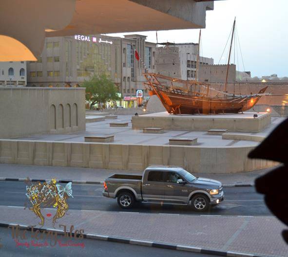 A view of Dubai Museum from the window