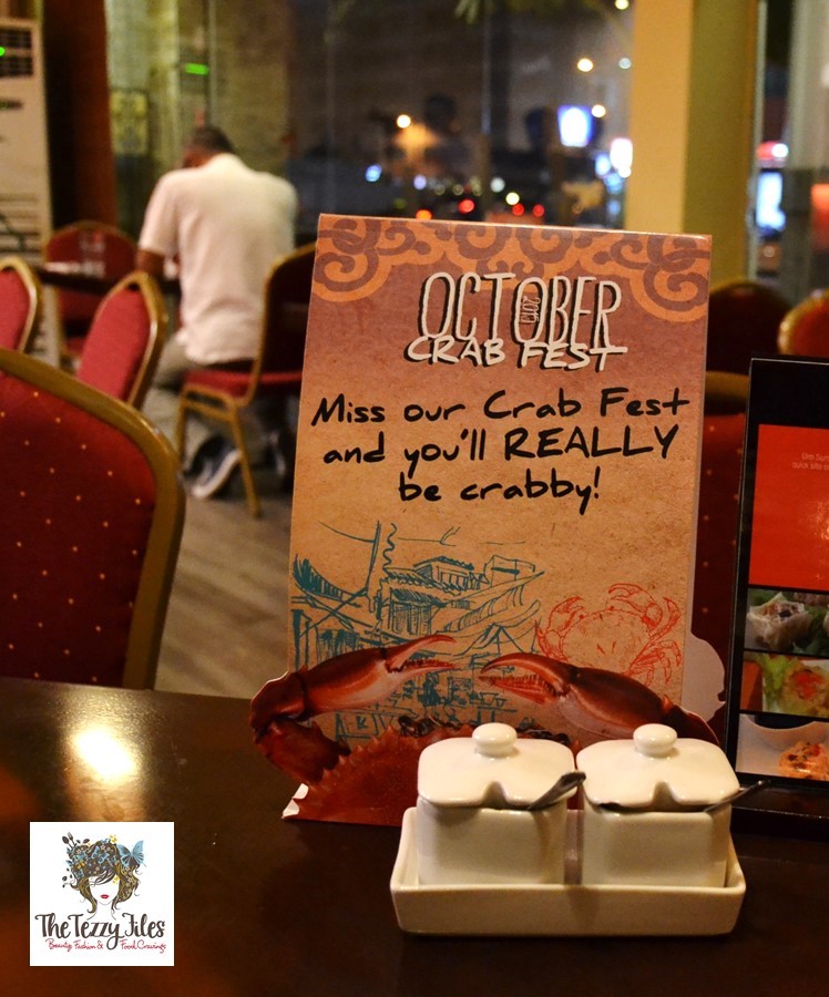 chimes crab fest october 2015 review al barsha dubai uae asian food singaporean chili crab malaysian butter crab mud crab