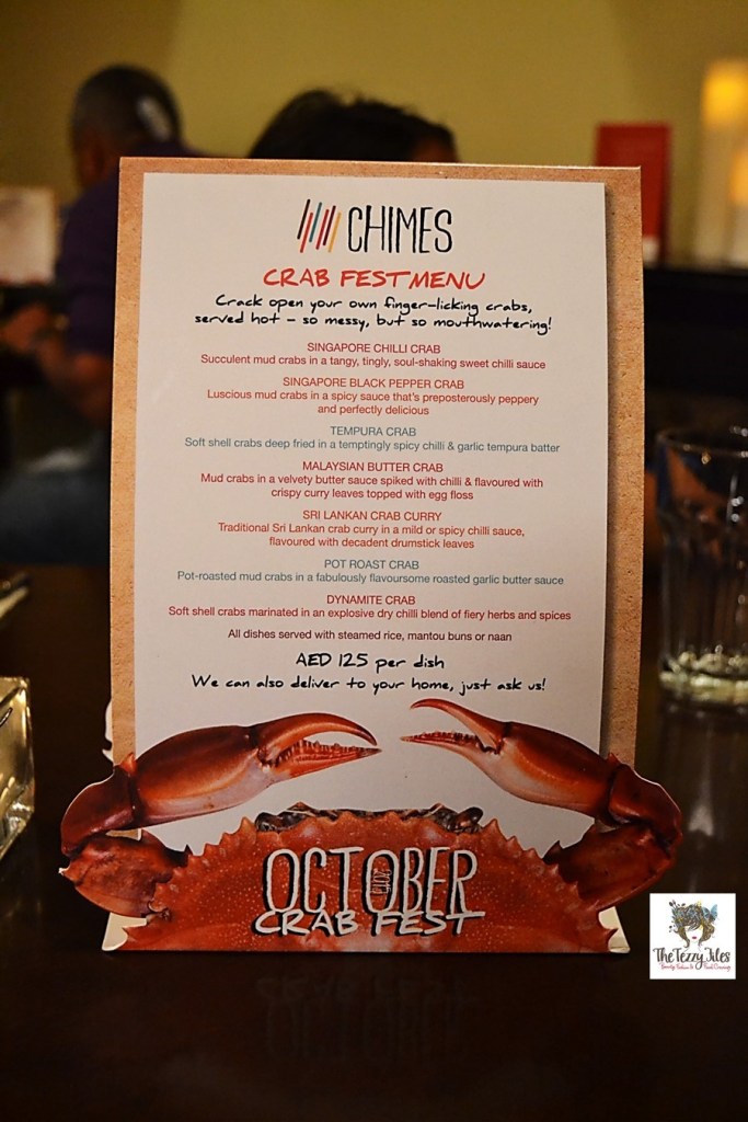 chimes october crab fest 2015 review food blog dubai uae seven sands