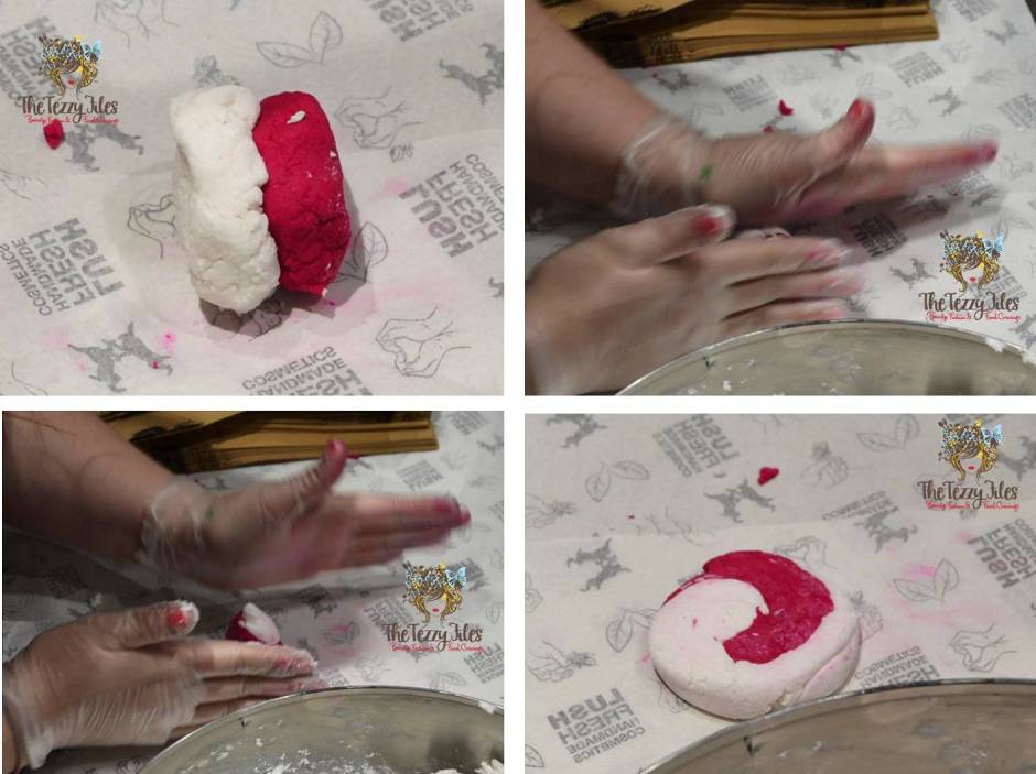 lush bath bomb recipe live demonstration dubai mercato mall opening