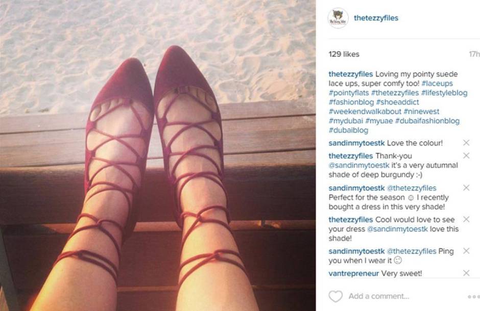 nine west tie up point flats shoes burgundy