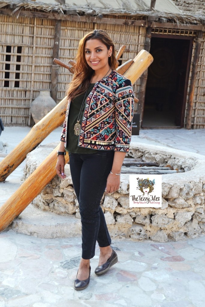 #ootd zara tribal jacket the tezzy files fashion blog dubai uae at dubai museum
