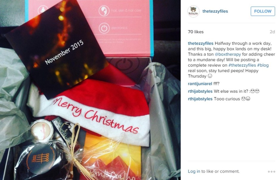 box therapy november 2015