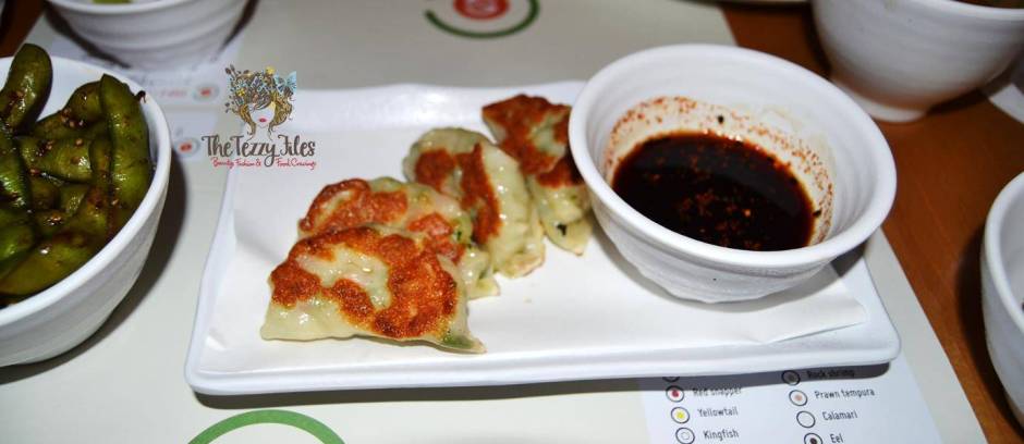 Chez Sushi review Dubai food blog mochi sushi wasabi chopstick training edamame tempura katsu curry (5)