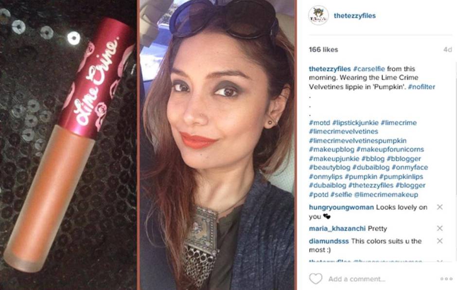 lime crime velvetines pumpkin review