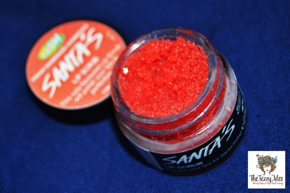 lush santa's lip scrub limited edition review beauty tips for dry chapped winter lips