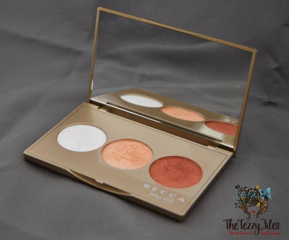 Becca by Jaclyn Hill Shimmering Skin Perfecter Pearl Champagne Pop Blushed Copper Review trio palette (1)
