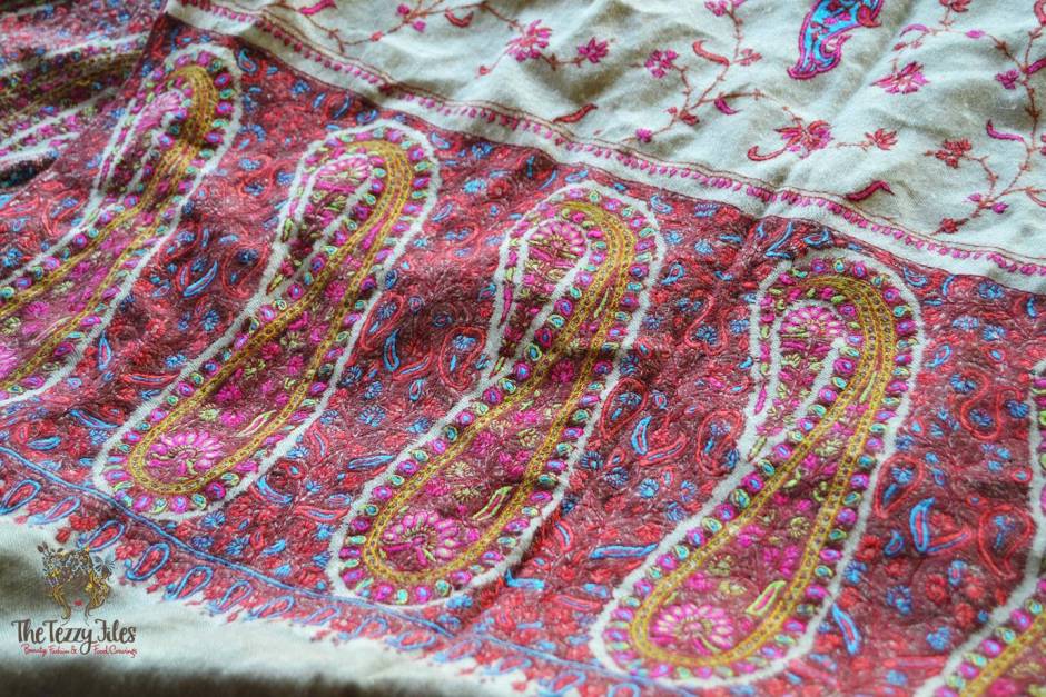 pashmina kashmiri shawl embroidered how to tell genuine pashima from a fake (4)
