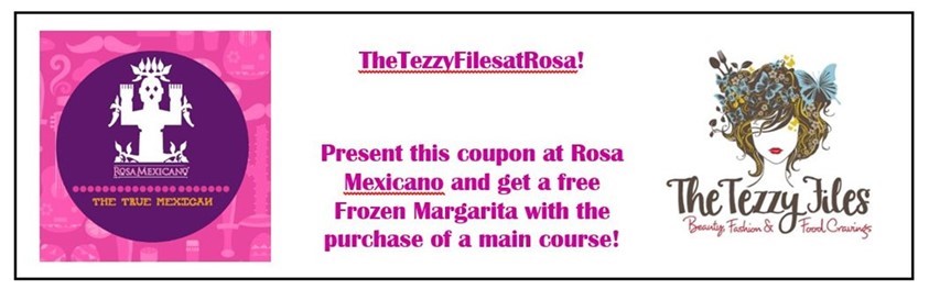rosa mexicano free margarita voucher