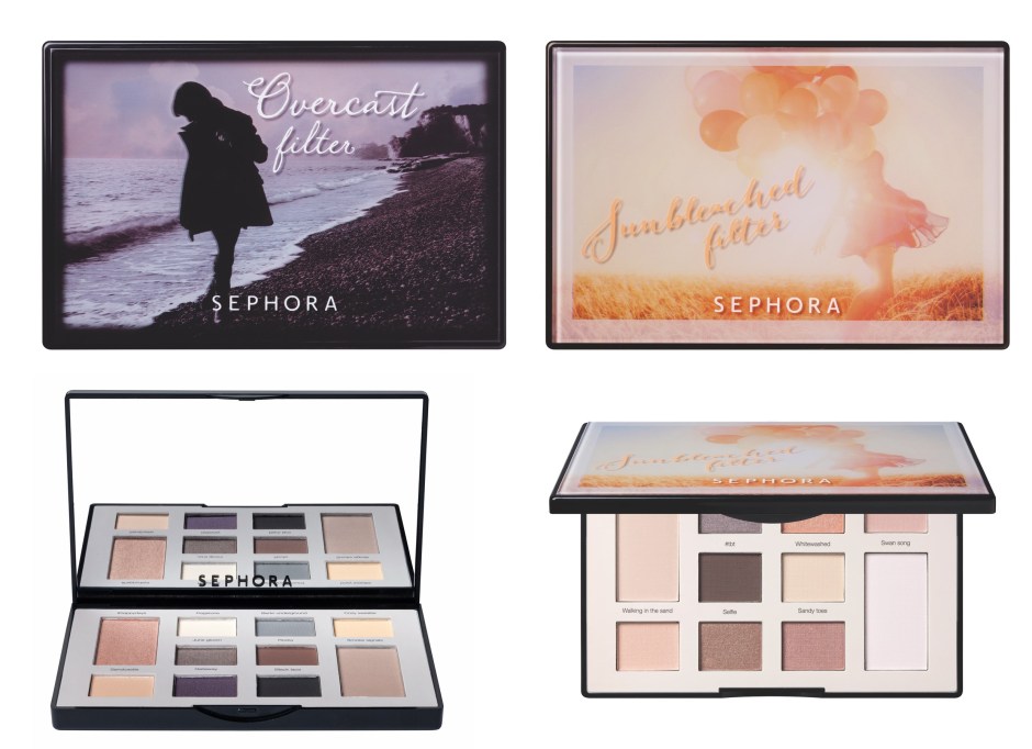 sephora eye shadow palettes instagram overcast filter sunbleached filter