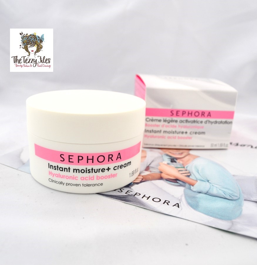 Sephora Instant Moisture+ Cream Hyaluronic acid booster review by The Tezzy Files Dubai Beauty Blog UAE skincare Sephora Middle East (2)