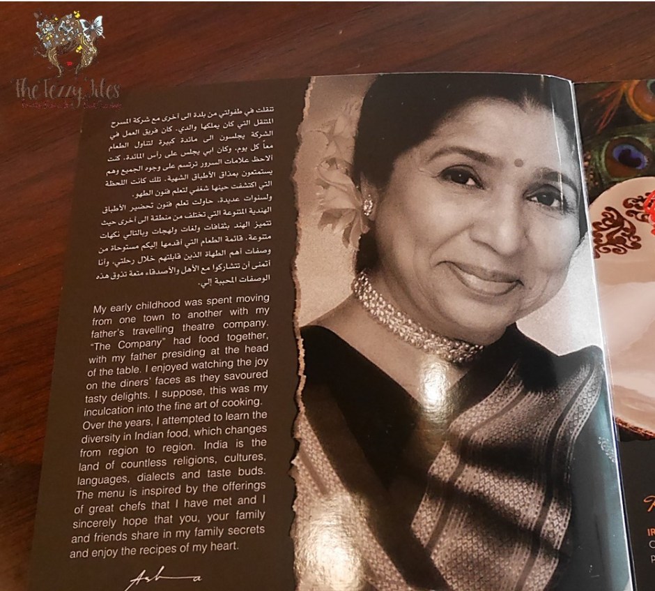 Asha's Wafi review Kebab and Biryani Festival by Bollywood singing queen Asha Bhosle autographed Dubai Food Blog The Tezzy Files (7)