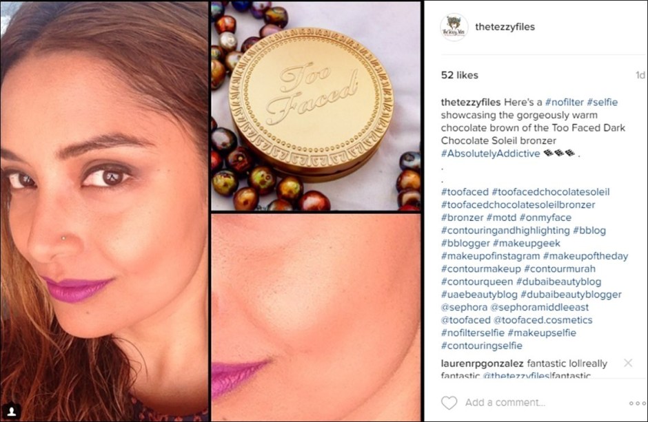 too Faced Dark Chocolate Soleil bronzer review by The Tezzy Files Dubai Beauty Blogger UAE.jpg