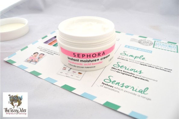 Sephora Instant Moisture+ Cream Hyaluronic acid booster review by The Tezzy Files Dubai Beauty Blog UAE skincare Sephora Middle East (1)