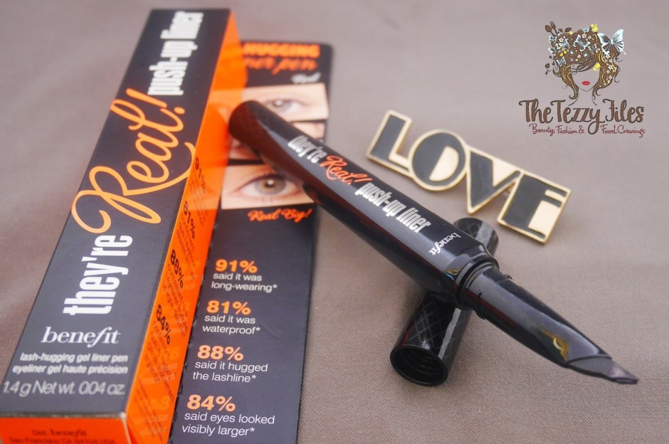 Benefit Cosmetics They're Real Push Up Liner review by The Tezzy Files Dubai Beauty Blog Sephora Middle East bblog eyeliner blackest black easy application eye makeup tutorial.jpg