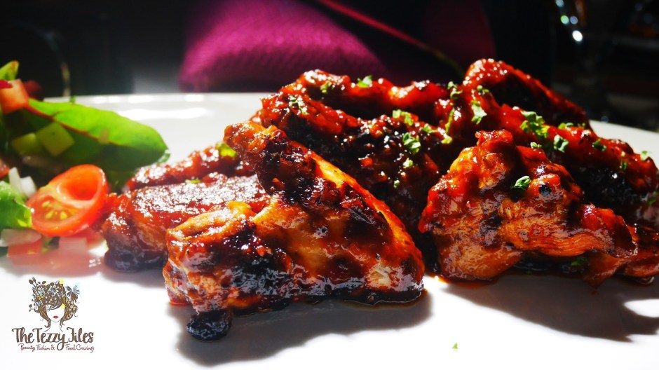 KIZA Dubai DIFC African Fine Dining Review The Tezzy Files Dubai Food Bogger Lifestyle Blog UAE African Fashion Ntombi Couture African Chicken Wings.jpg