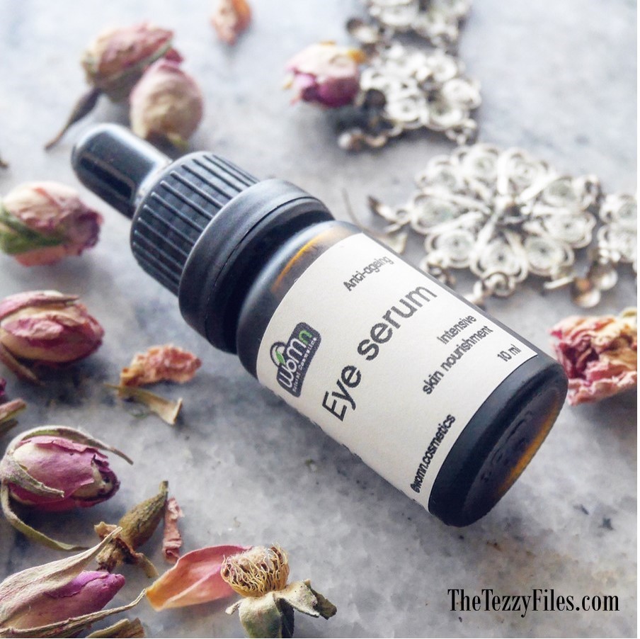 WoMn Cosmetics Eye Serum Review Organic Beauty Made in UAE Abu Dhabi Croatia Essential Oils Skincare Blog Dubai Beauty Blogger
