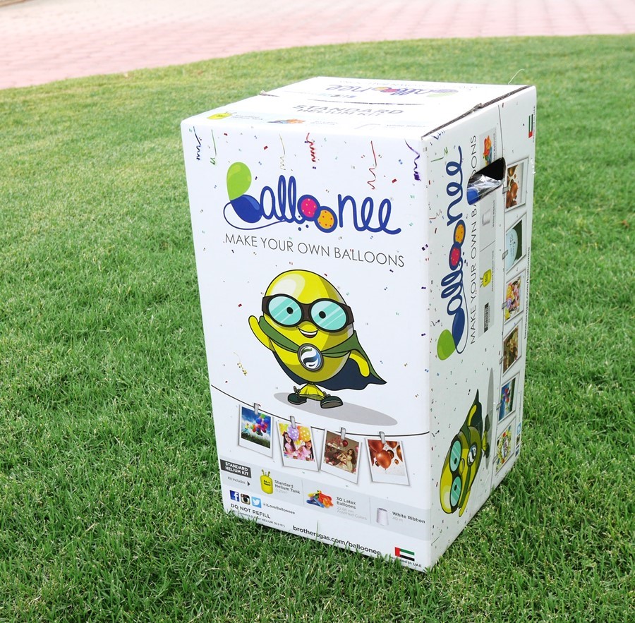 Balloonee Brothers Gas Helium Balloon Kit DIY Party Birthday Child Blogger UAE Dubai The Tezzy Files box